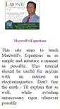 Mobile Screenshot of maxwells-equations.com